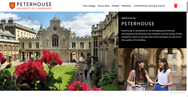 Security scan screenshot of https://www.pet.cam.ac.uk/