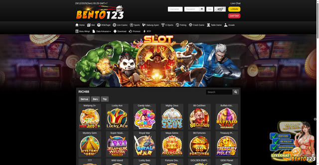 Security scan screenshot of https://ndxx1-bento123.com/desktop/game/slot/rich88