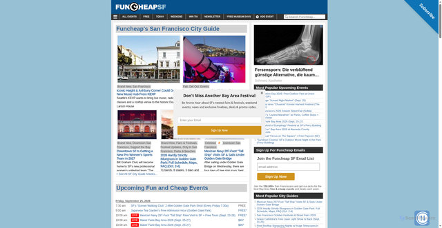 Security scan screenshot of https://funcheap.com