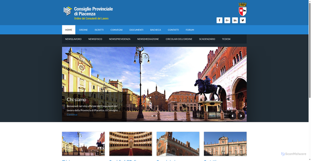 Security scan screenshot of https://www.consulentidellavoro.pc.it/