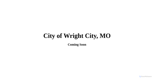 Security scan screenshot of https://wrightcitymo.gov/
