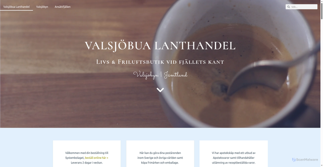 Security scan screenshot of https://valsjobua.se