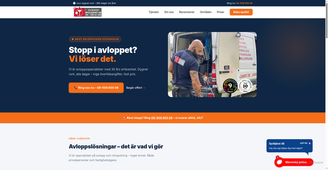 Security scan screenshot of https://reliningkompassen.se