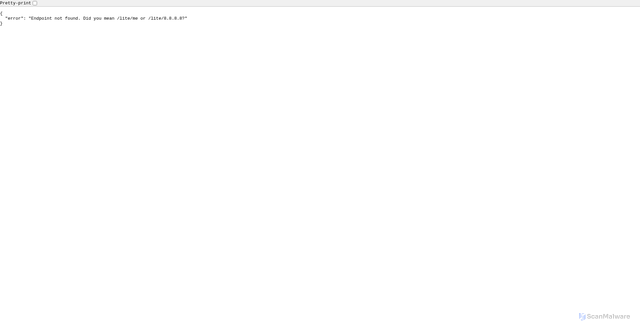 Security scan screenshot of https://api.ipinfo.io/