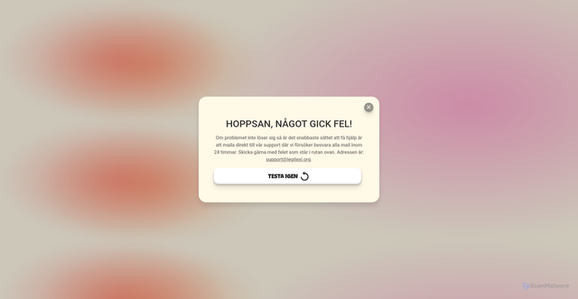 Security scan screenshot of https://jagharlast.se/