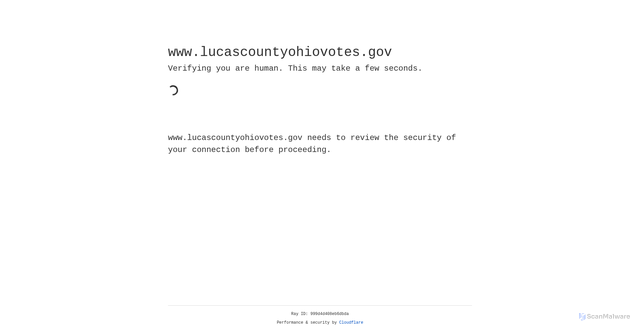 Security scan screenshot of https://www.lucascountyohiovotes.gov/