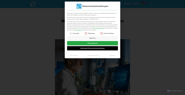 Security scan screenshot of https://engelmann.com/de/windows/microsoft-pc-manager-winget-anleitung/