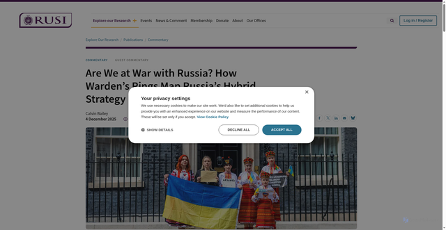 Security scan screenshot of https://my.rusi.org/resource/are-we-at-war-with-russia-how-wardens-rings-map-russias-hybrid-strategy.html