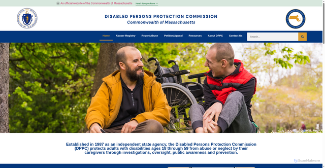 Security scan screenshot of https://dppcmass.gov/