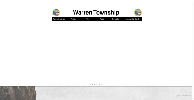 Security scan screenshot of https://www.warrentwptrumbull.gov/