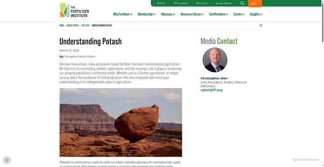 Security scan screenshot of https://www.tfi.org/media-center/2025/03/10/understanding-potash/