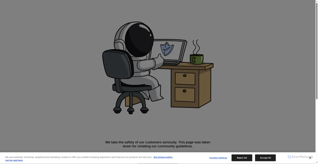 Security scan screenshot of https://www.flowcode.com/page/3330