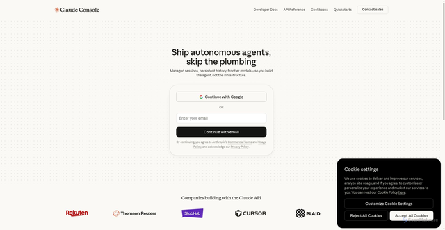 Security scan screenshot of https://console.anthropic.com