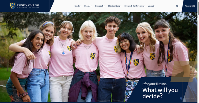 Security scan screenshot of https://www.trinity.ox.ac.uk/