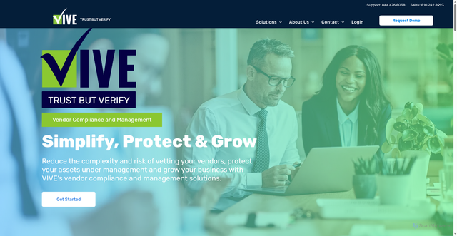 Security scan screenshot of https://getvived.com