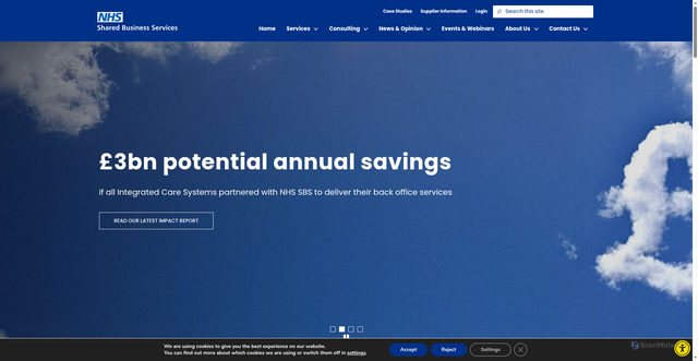 Security scan screenshot of https://www.sbs.nhs.uk/