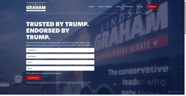 Security scan screenshot of https://lindseygraham.com/