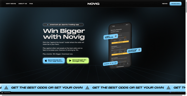 Security scan screenshot of https://novig.us