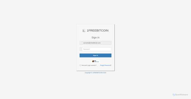 Security scan screenshot of https://yogisandyoginis.com/zpwll.html#accounts@1freebitcoin.com