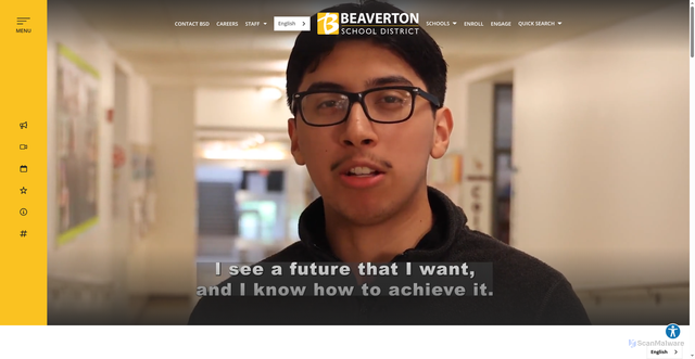 Security scan screenshot of https://www.beaverton.k12.or.us/