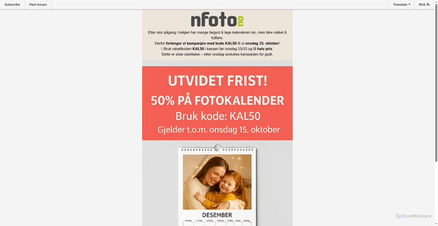 Security scan screenshot of https://mailchi.mp/67d30544cfb5/kun-til-fredag-40-p-aluplate-16105043?e=e061ddc635