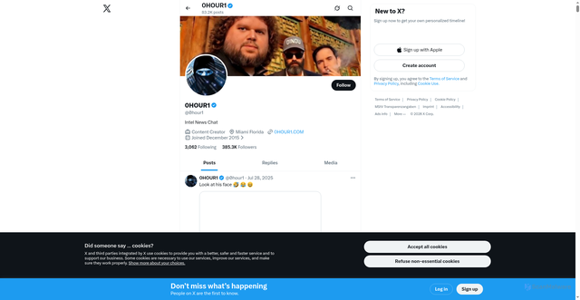Security scan screenshot of https://0HOUR1.COM