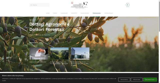 Security scan screenshot of https://www.agronomitaranto.net/