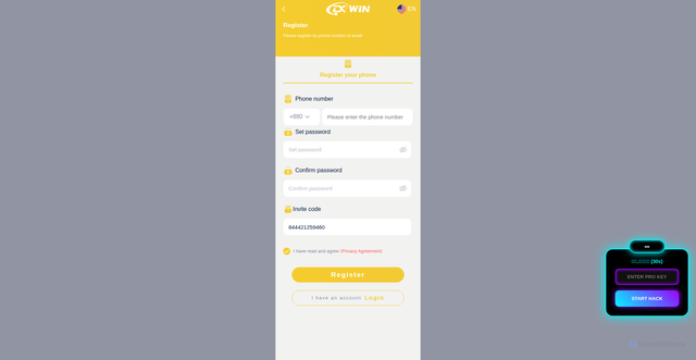 Security scan screenshot of https://dfxkrinto-idacsdrxrp.edgeone.app/