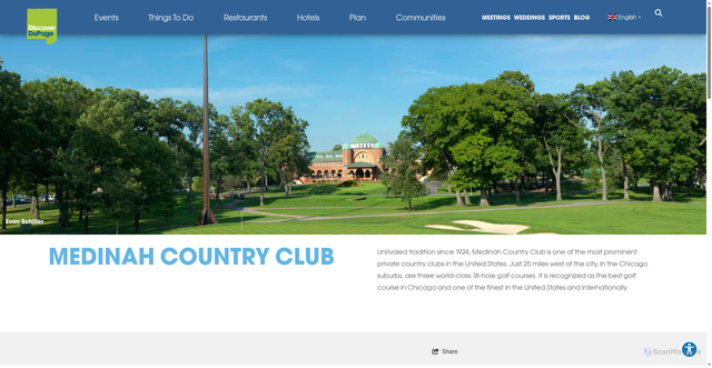 Security scan screenshot of https://www.discoverdupage.com/things-to-do/golf/medinah-country-club/