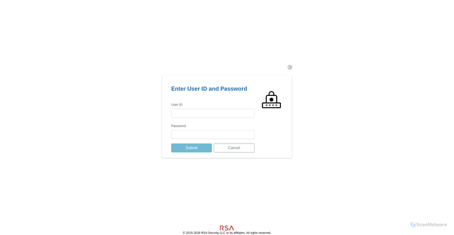 Security scan screenshot of https://nationalmi.auth.securid.com