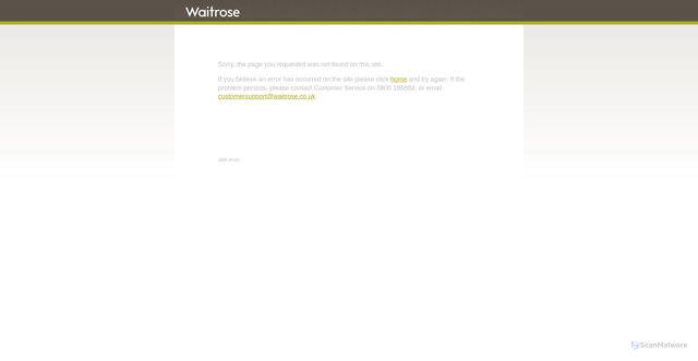 Security scan screenshot of https://images.waitrose.com