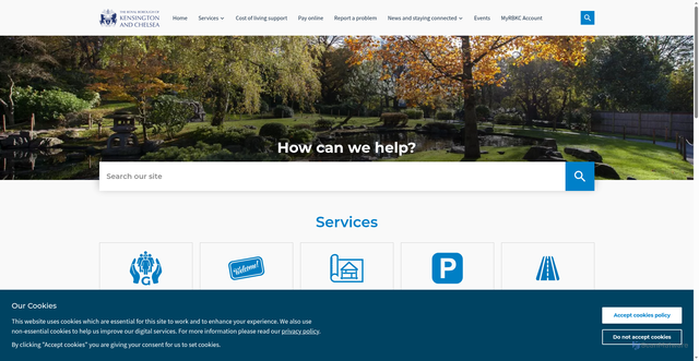 Security scan screenshot of https://www.rbkc.gov.uk/