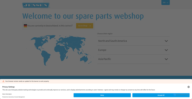 Security scan screenshot of https://jensen-group.shop