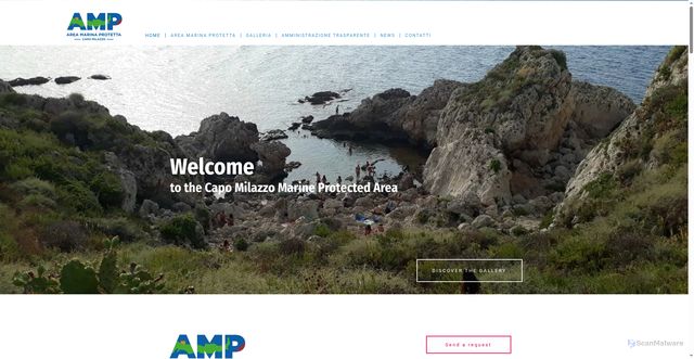 Security scan screenshot of https://www.ampcapomilazzo.it/