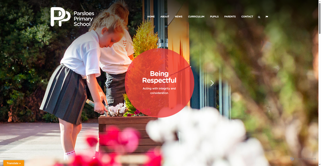 Security scan screenshot of https://parsloesprimary.co.uk