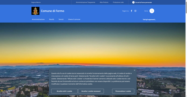 Security scan screenshot of https://www.comune.fermo.it/