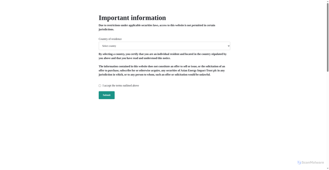 Security scan screenshot of asianenergyimpact.com