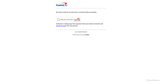 Security scan screenshot of https://click-notification.capitalone.com/f/a/x-dlpe1vW2LfBTIE1voD_w~~/AAAAARA~/C4ozPivnoluEa1w0YqNU0B2dc6hUYuwvzNcO4JF0RhBs452s9P5tD6Sob727_V4YX62zoV5jkxSCIiL-hzRzNGgJ3FXdGUm6h5LmCYqSGlEgXJDfmqtnhxsyAtVJykCB