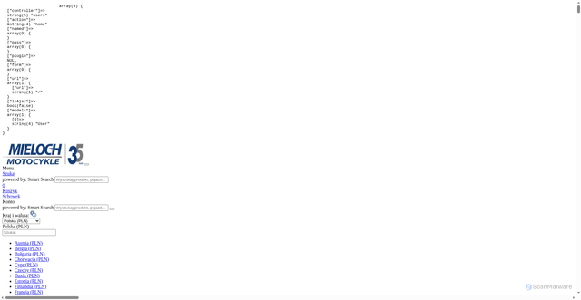 Security scan screenshot of https://mieloch.pl