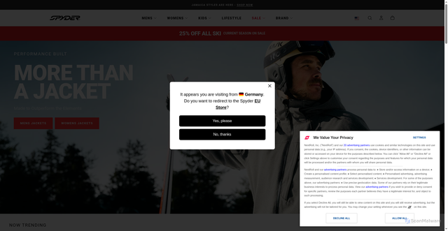 Security scan screenshot of https://spyder.com