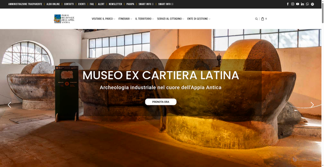 Security scan screenshot of https://www.parcoappiaantica.it