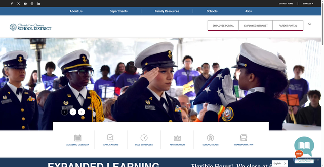 Security scan screenshot of https://www.ccsdschools.com/