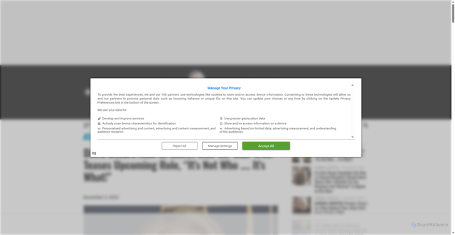 Security scan screenshot of https://michaelfairmantv.com/days-of-our-lives-deidre-hall-guest-star-star-trek/2025/11/03/