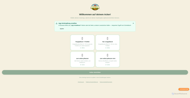 Security scan screenshot of https://gartenplan-integration.pages.dev/