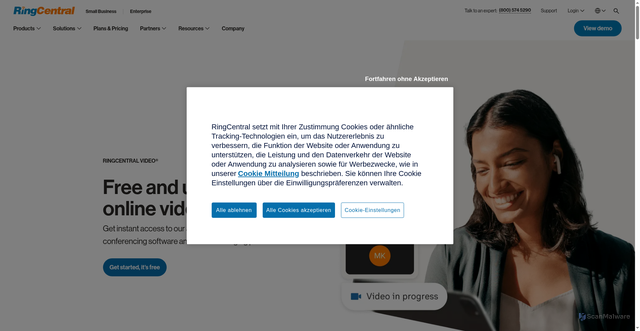 Security scan screenshot of https://rcv.com