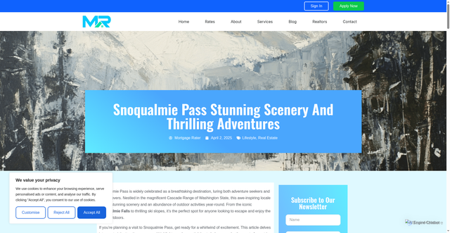 Security scan screenshot of https://www.mortgagerater.com/snoqualmie-pass/