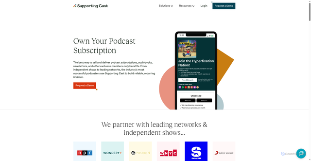 Security scan screenshot of https://slateprivate.supportingcast.fm