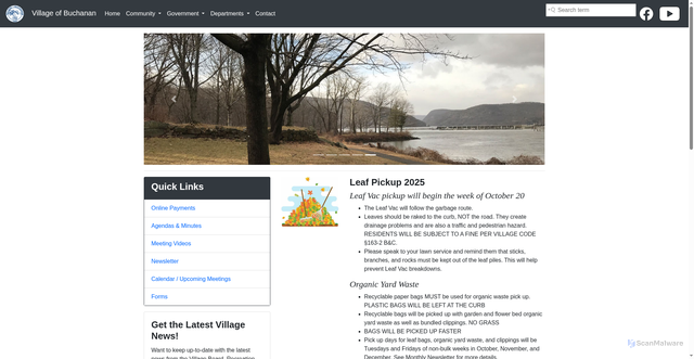 Security scan screenshot of https://buchananny.gov/