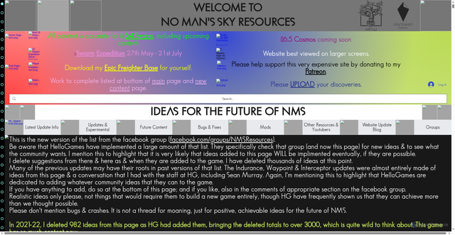 Security scan screenshot of https://www.nomansskyresources.com/future-content