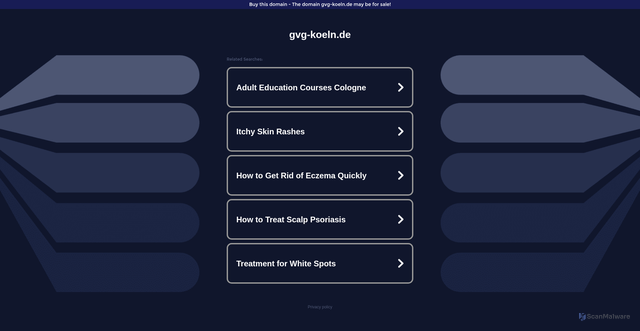 Security scan screenshot of http://ww16.gvg-koeln.de/?sub1=20260201-1912-4285-a73e-fe517470ad53